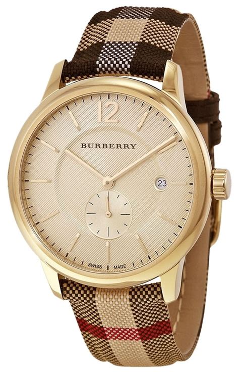 mens gold burberry watch|Burberry watch outlet.